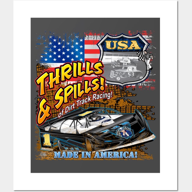 Dirt lt.model racing made in America Wall Art by Artslave Custom Car Art